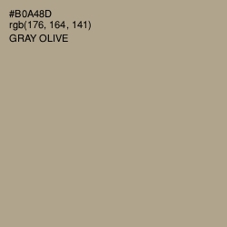 #B0A48D - Gray Olive Color Image